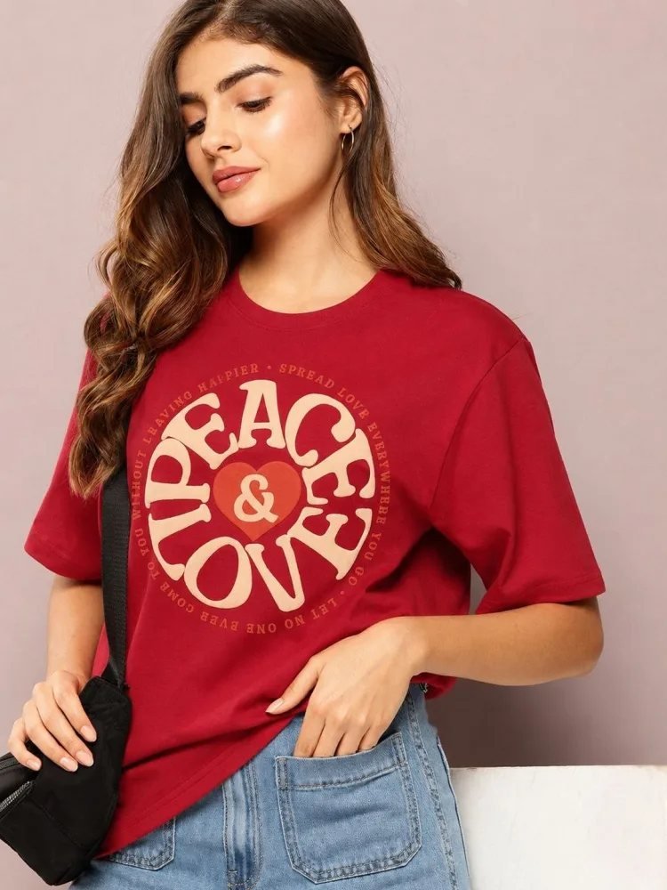 Camiseta Regular Fit Soft Line Roja — vista frontal