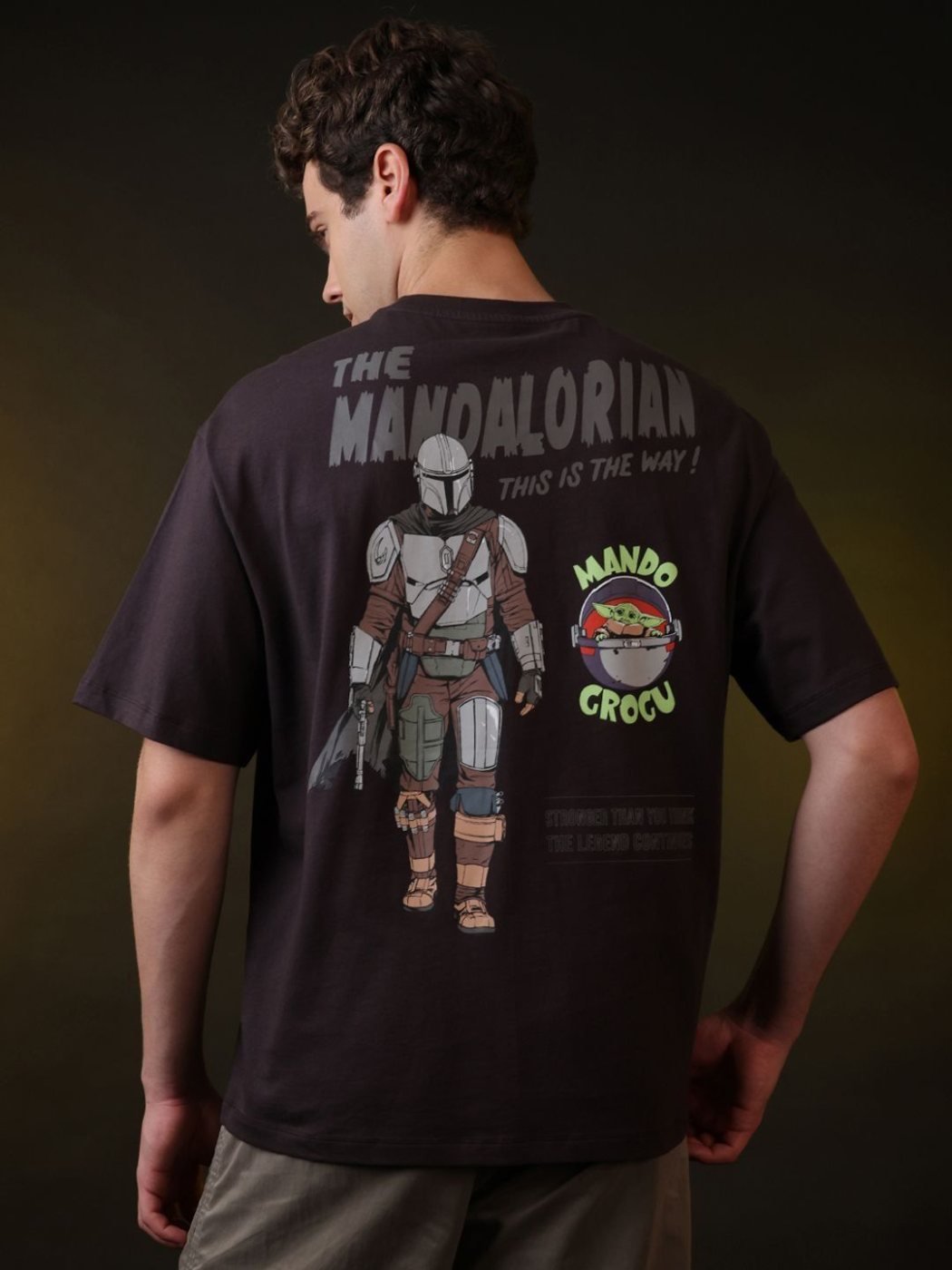 Camiseta Star Wars Oversize Urban Basics Nude — vista frontal