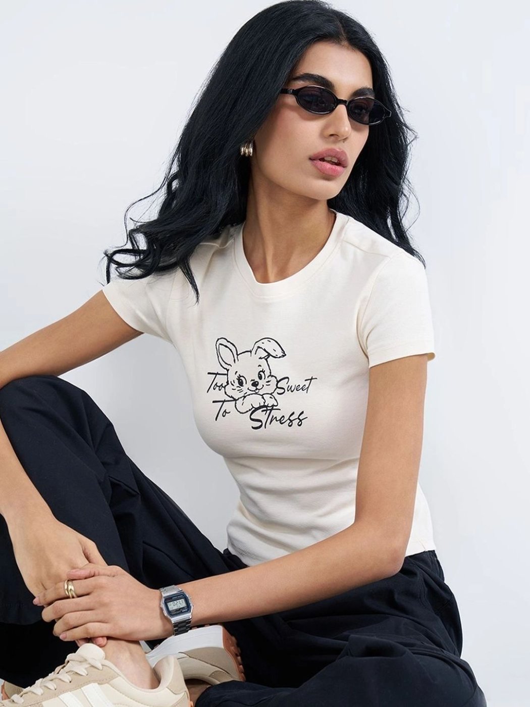 Camiseta Slim Fit City Tone Blanca — vista frontal