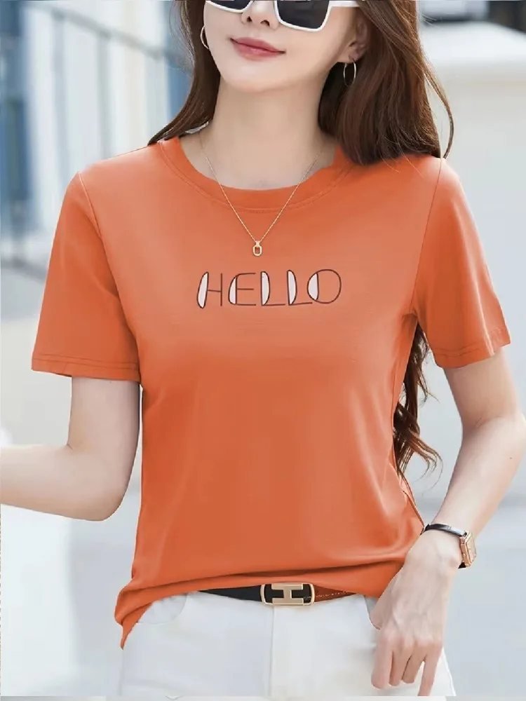 Camiseta Slim Fit Urban Basics Naranja — vista frontal