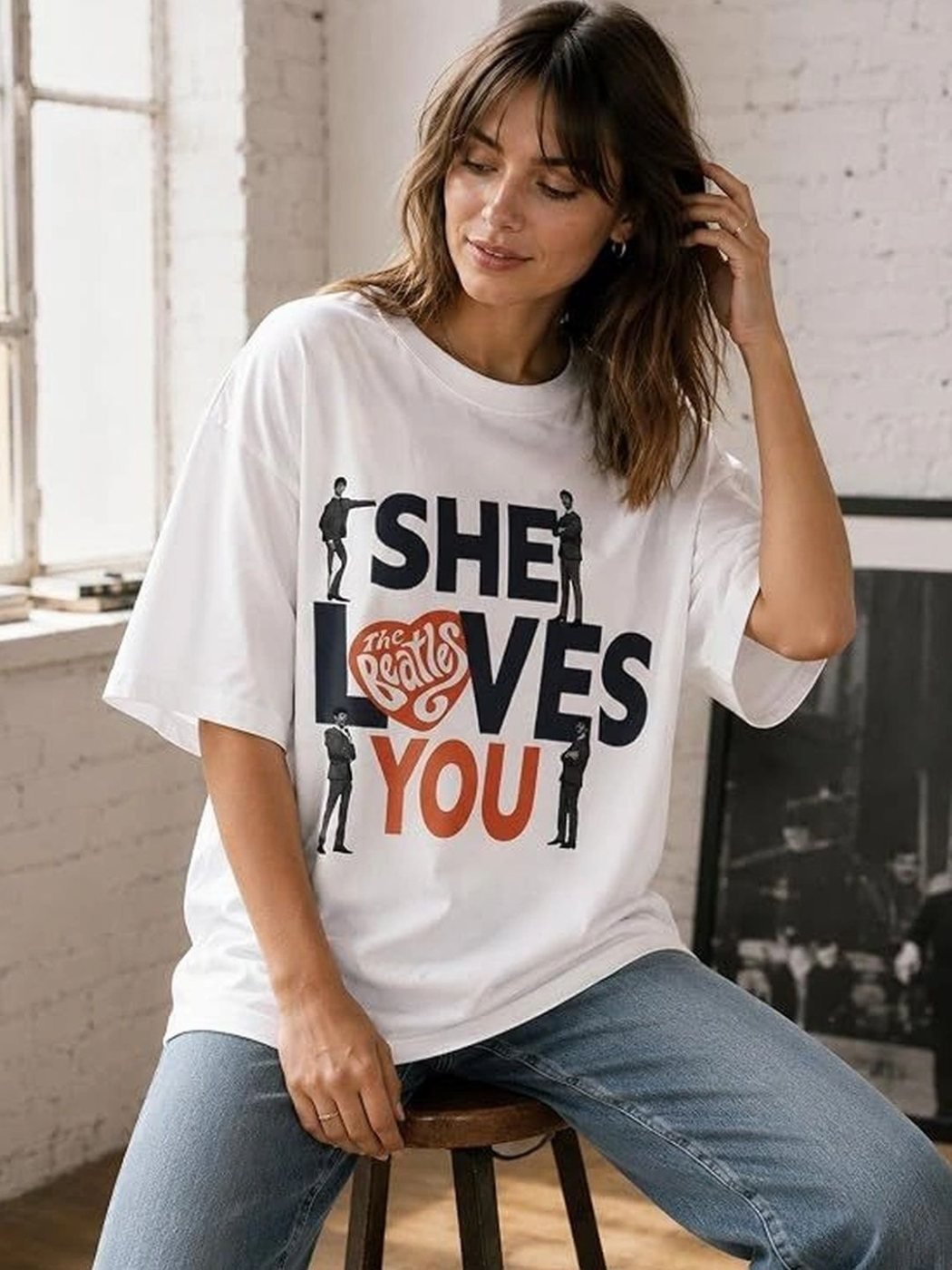 Camiseta Oversize Summit Co Blanca — vista frontal