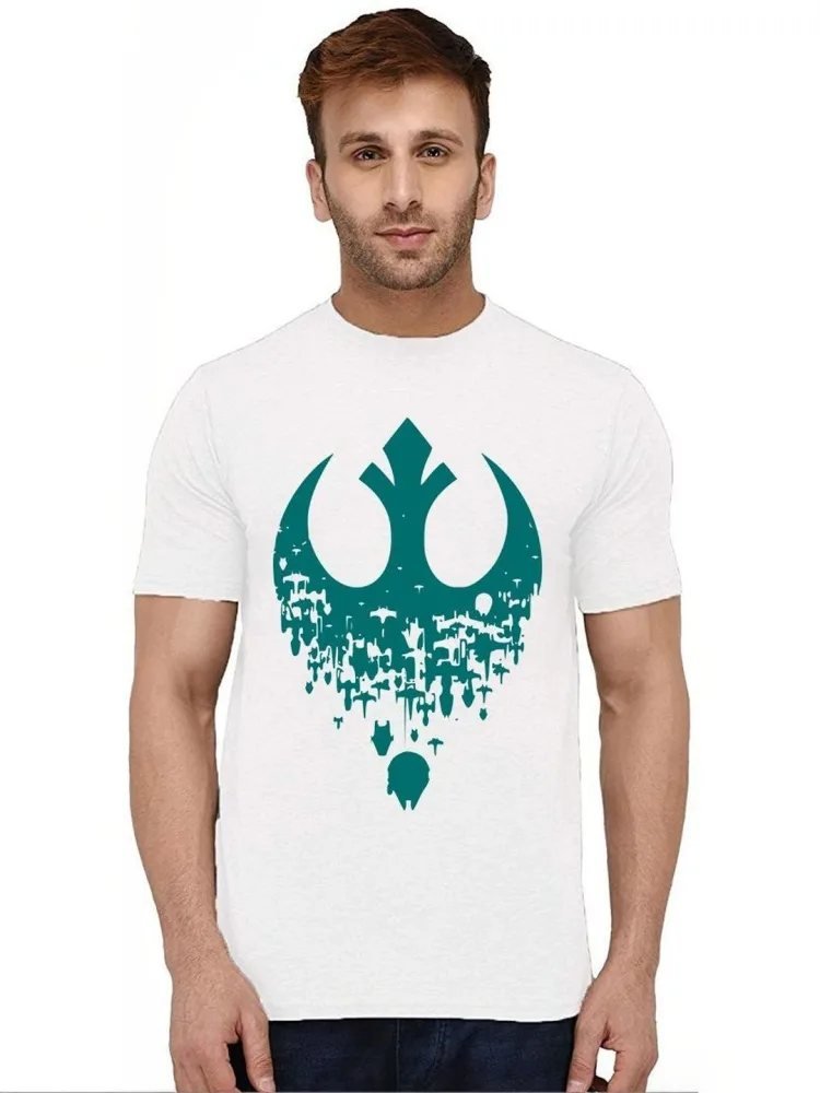 Camiseta Star Wars Regular Fit City Yard Blanca — vista frontal