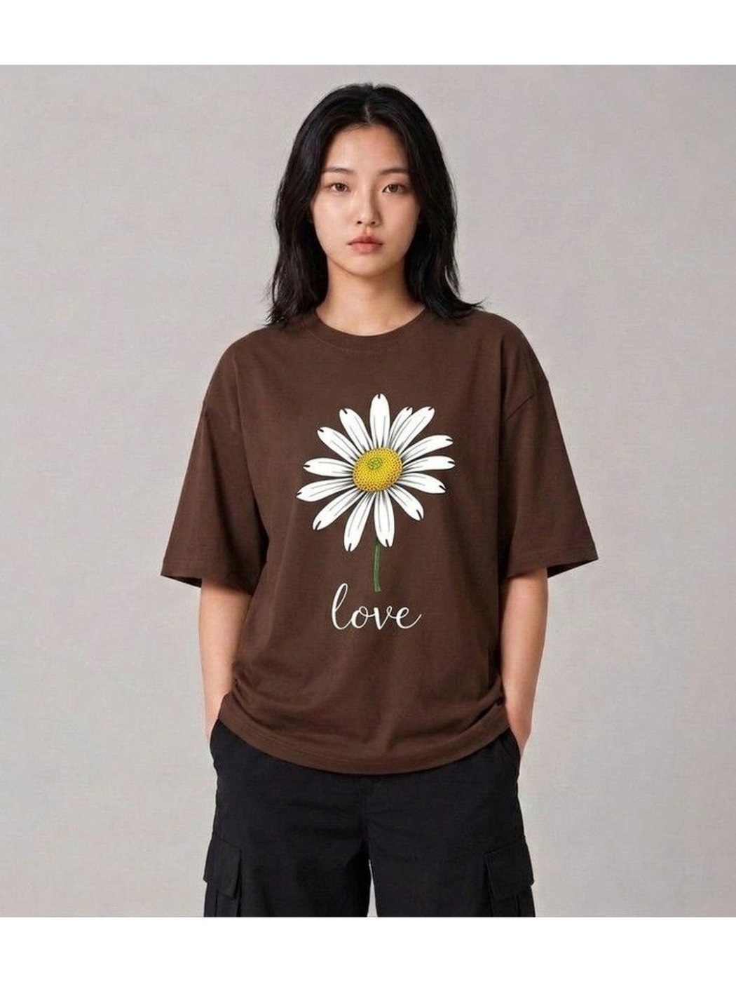 Camiseta Oversize Metro Club Nude — vista frontal