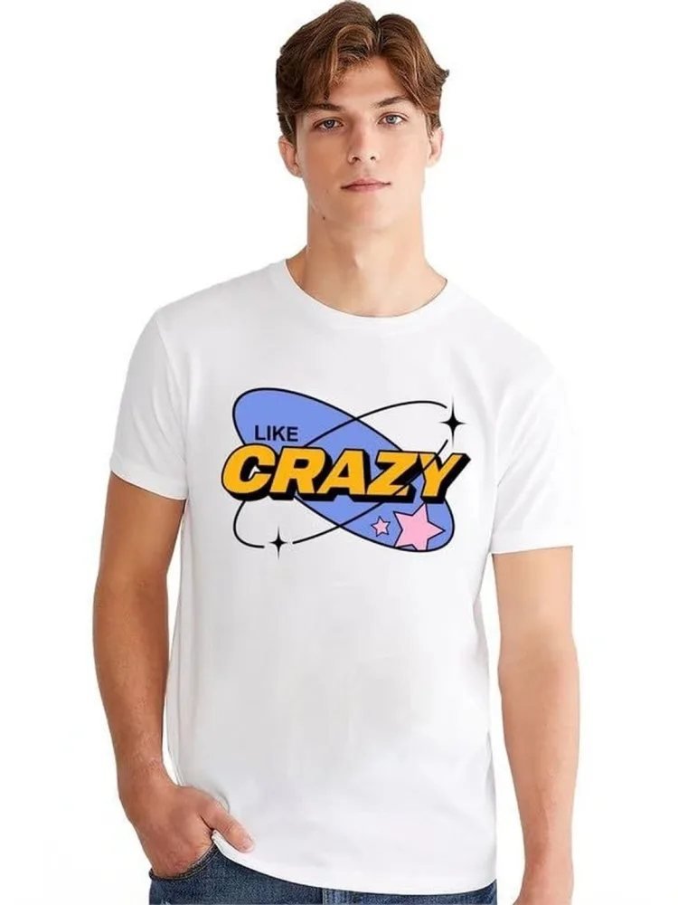 Camiseta Slim Fit Quiet Co Blanca — vista frontal