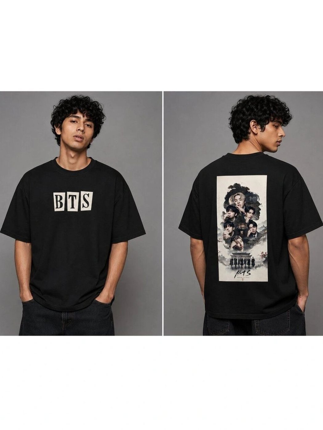 Camiseta Oversize Onyx Co Negra — vista frontal
