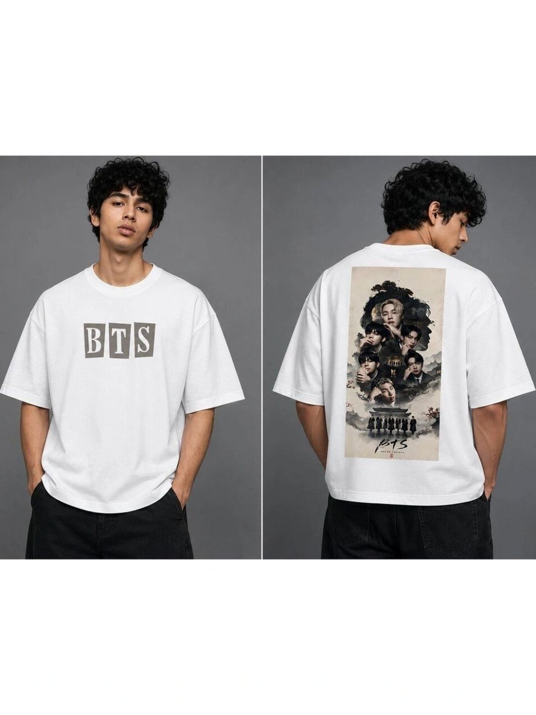 Camiseta Oversize Motion Co Blanca — vista frontal