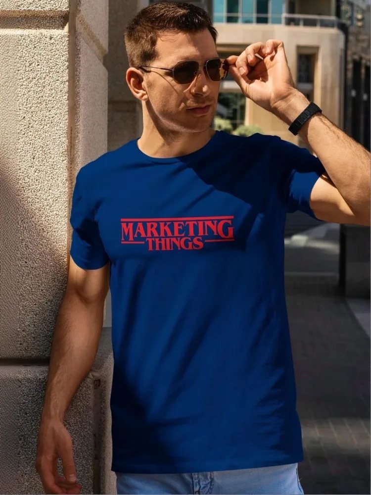 Camiseta Regular Fit Modern Club Azul Navy — vista frontal