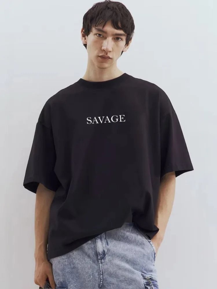 Camiseta Oversize Orbit Co Negra — vista frontal