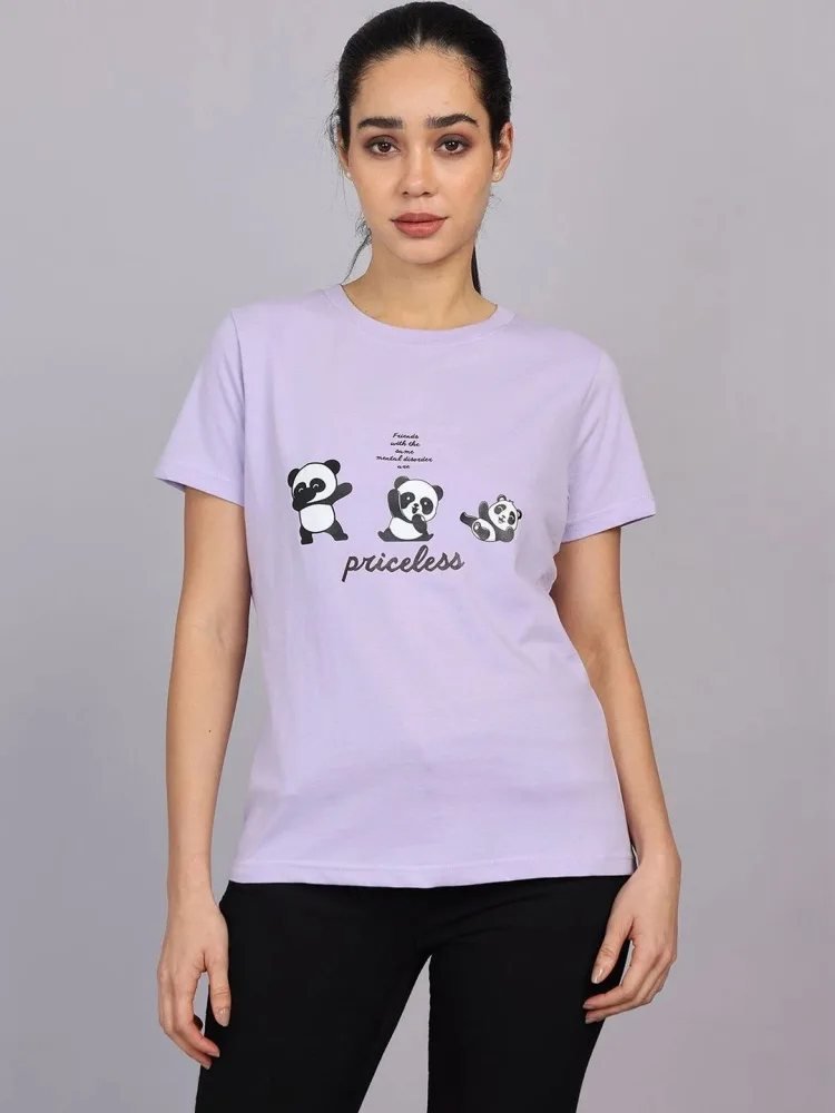 Camiseta Slim Fit Soft Touch Morada — vista frontal