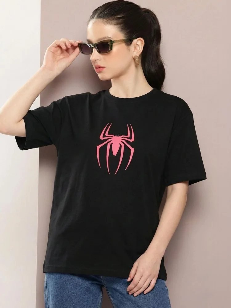 Camiseta Oversize Ripple Co Negra — vista frontal