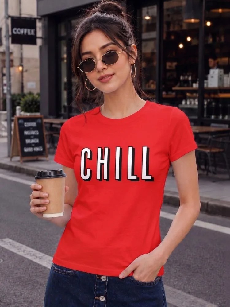Camiseta Slim Fit Solid Club Roja — vista frontal