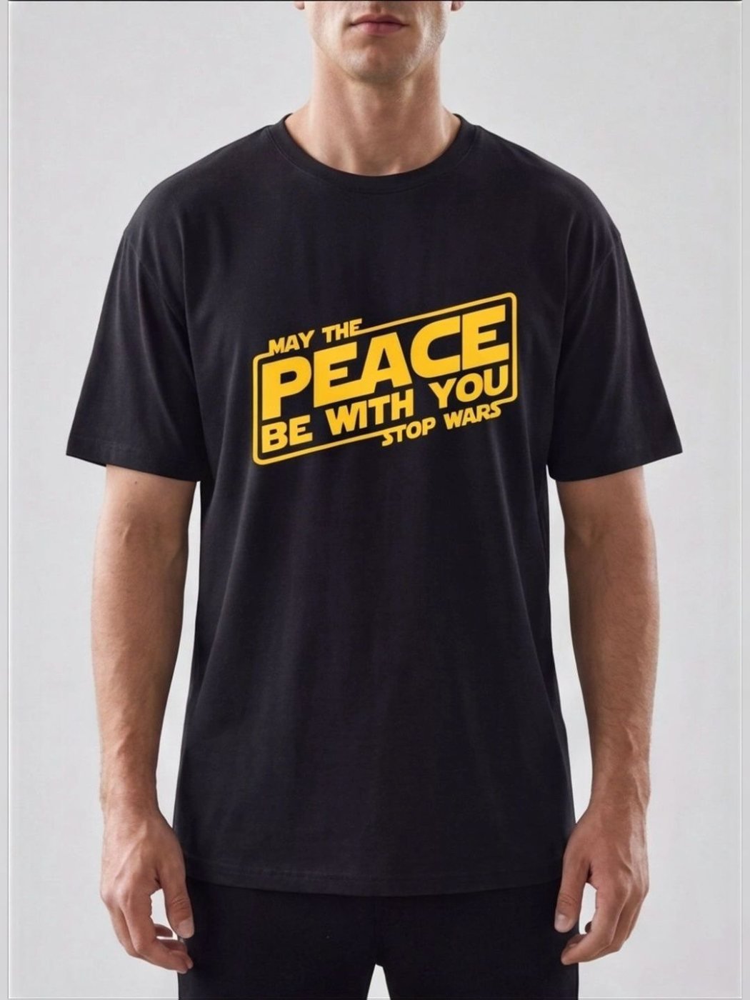 Camiseta Star Wars Regular Fit Street Core Negra — vista frontal