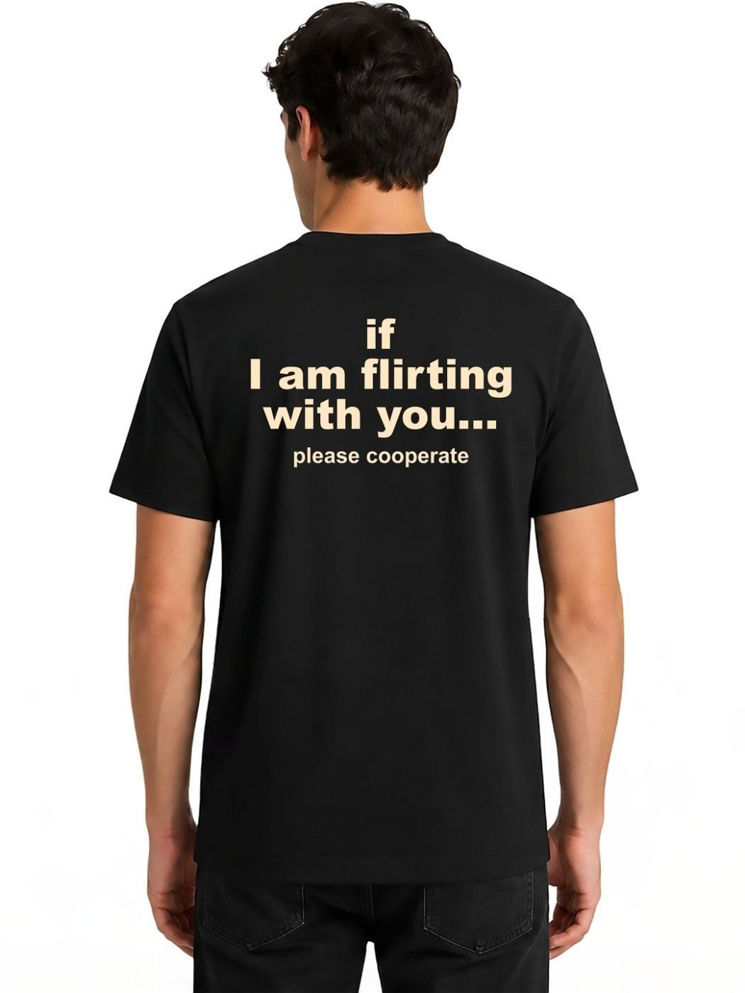 Camiseta Regular Fit Iris Co Negra — vista frontal